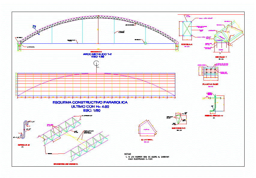 Techo con estructura metalica