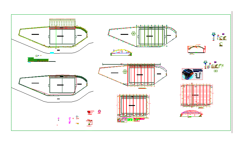 Techo metalico losa deportiva