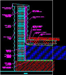 Inverted roof parapet - parapet detail
