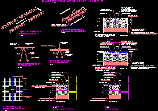 Detalles de vigas reticuladas