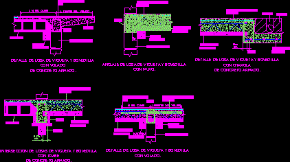 Detalles de viguetas y bovedillas