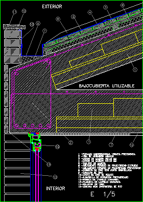 Cubierta de zinc - estructura de hormigon