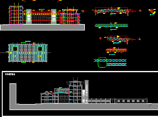 Estructura techo vidriado