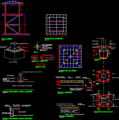 Estructura caseta de vigilancia