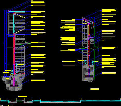 Detalles de construccion corte