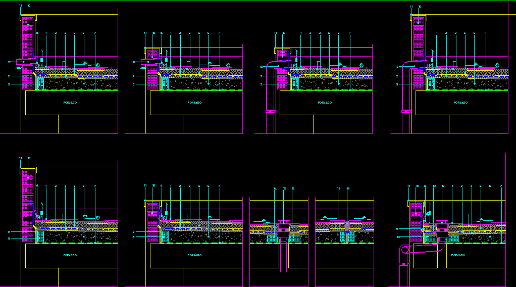 Detalles constructivos cubierta plana