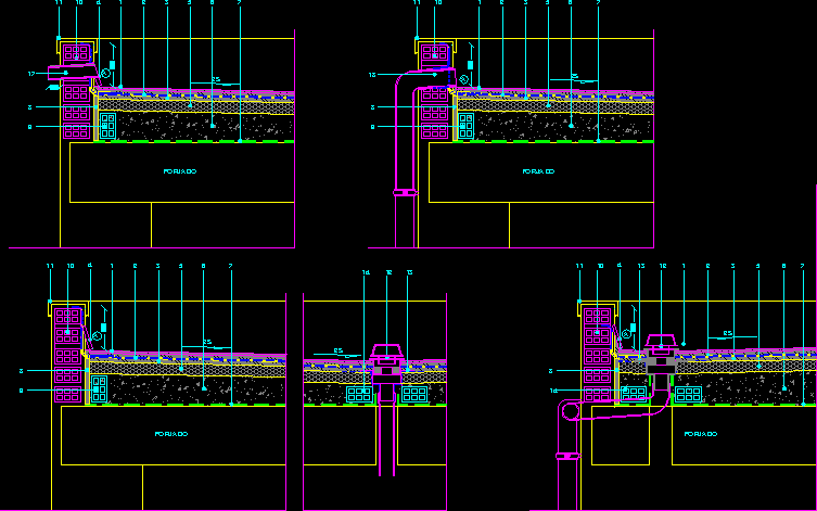 Detalles constructivos de cubierta