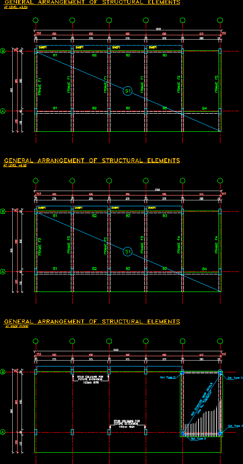 Los elementos estructurales y los detalles de cimentacion / elementos / estructurales y detalles subterraneas