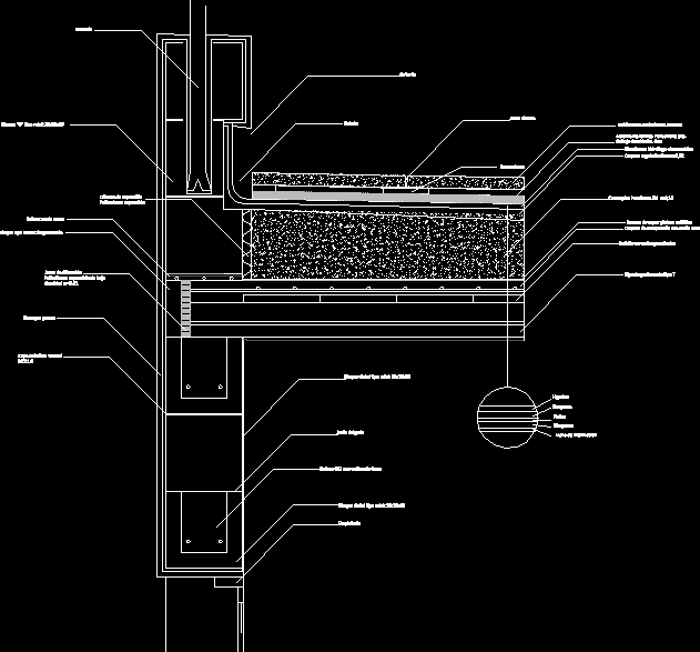 Cubierta escasa pendiente transitable - retak