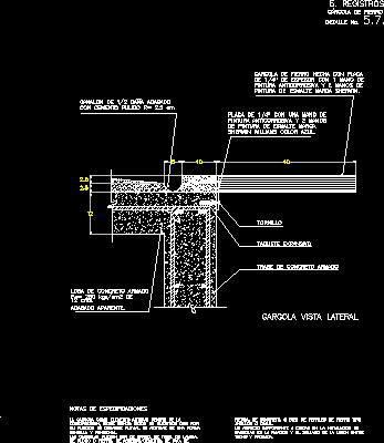 Desague pluvial -gargola