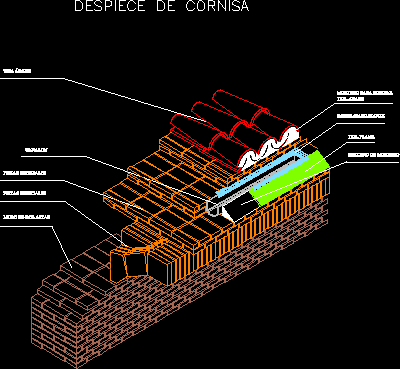 Despiece de cornisa