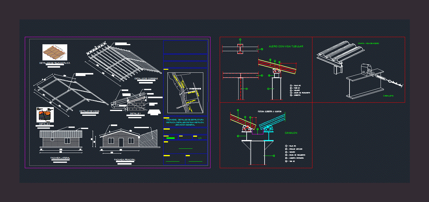 Cubierta con teja metalica