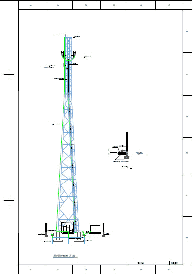 Telecom movible , mastil torre