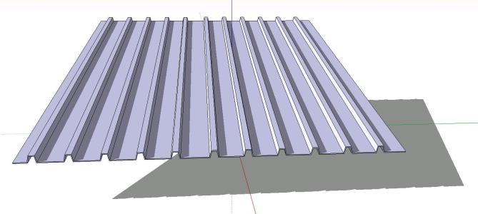 corrugated sheet metal roof