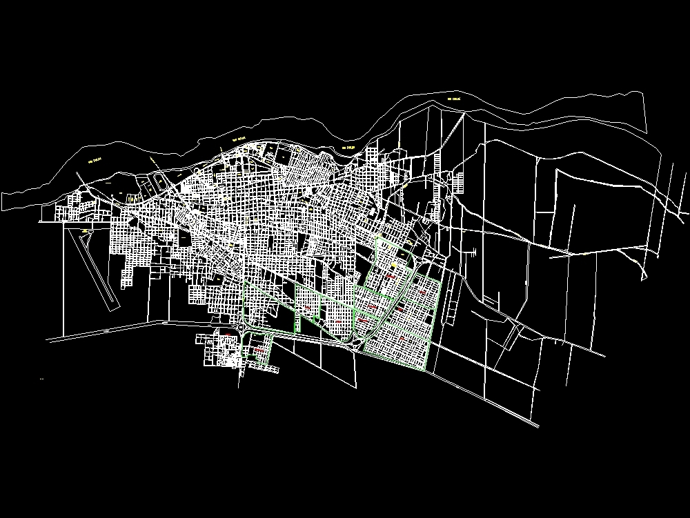 Plan de la ville de Santiago del Estero
