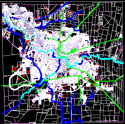 Mapa catastral de la ciudad de cordoba - argentina