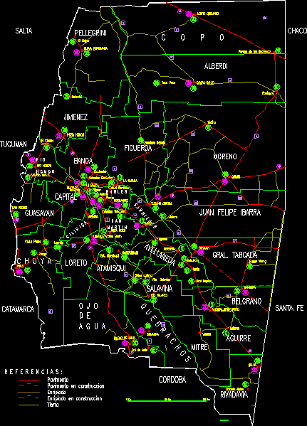 Karte - Santiago del Estero