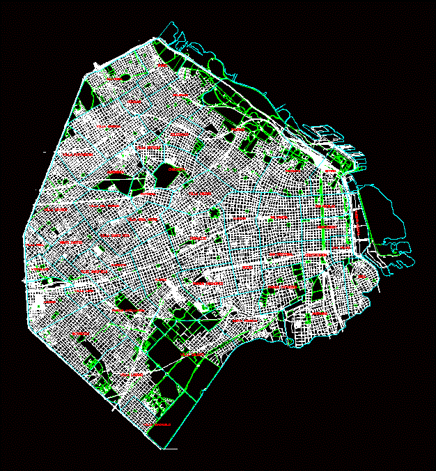 Mapa da cidade de Buenos Aires
