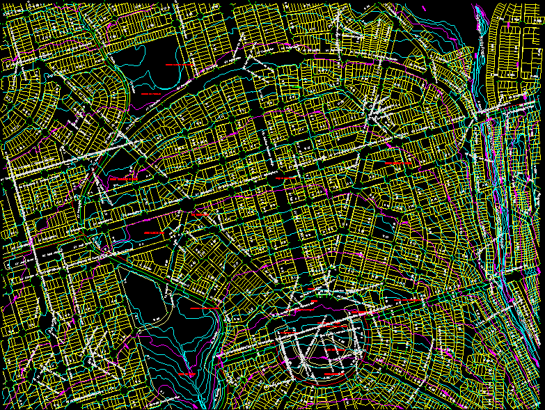 Mapa do centro da cidade de Goiânia