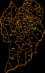 Mapa bairros de curitiba