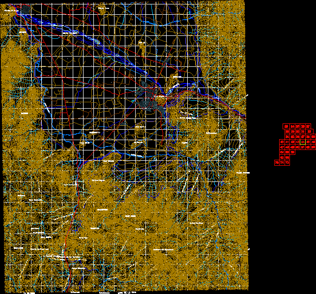 Mapa topografico de los andes
