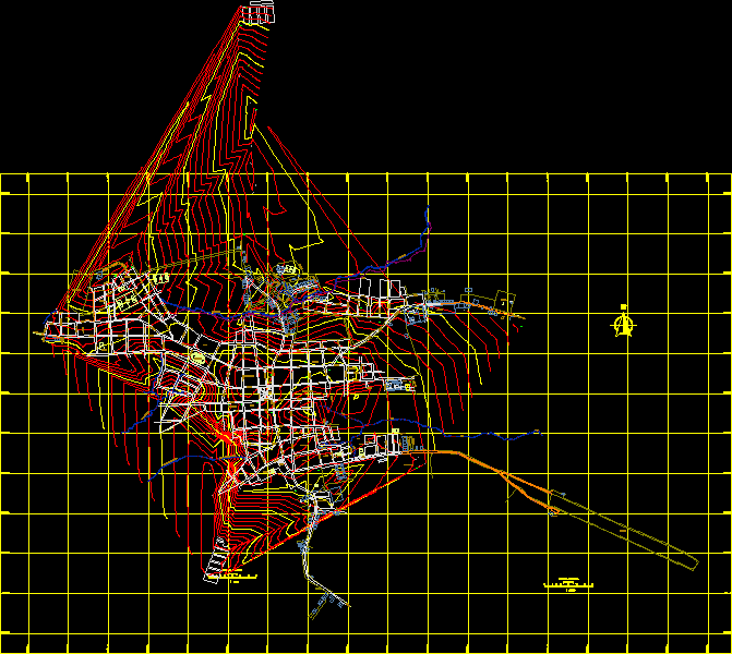 Mappa del comune di Santa Rosa del Sur; bolivar