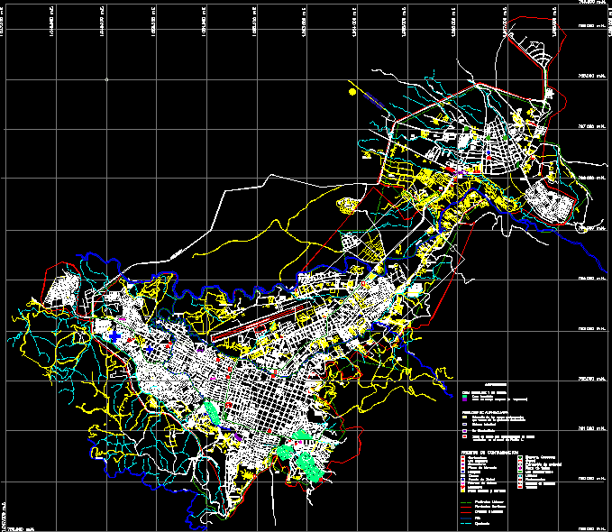 Colombia mappa completa di popayan