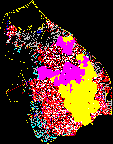 Mappa di Barranquilla, Colombia