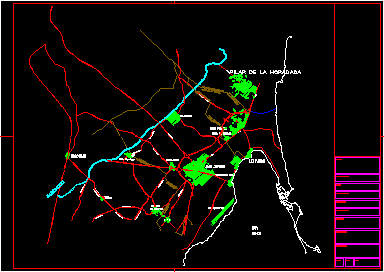 Mappa del Mar Menor; Murcia