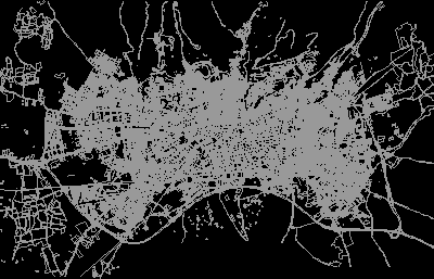 Plano de la ciudad de granada (espana)