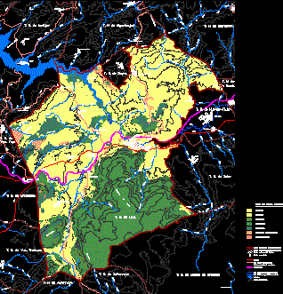 Map of crops of the city of Loja (Granada)