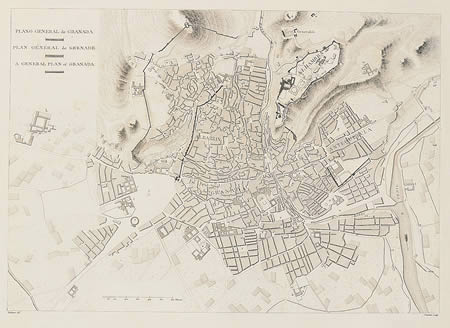 Plan of Granada early XNUMXth century