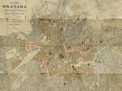Plan von Granada von 1894