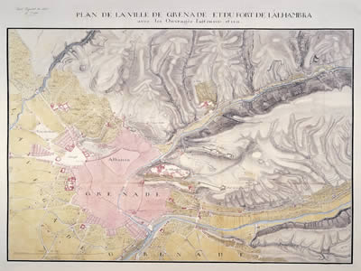 Plan von Granada von 1811