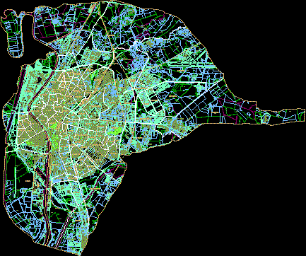 Mapa da cidade de Sevilha