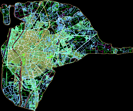 Seville city map