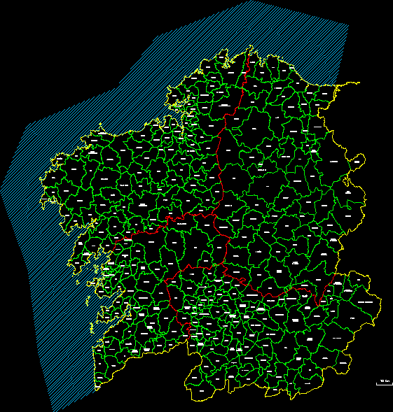 Mapa concellos galicia