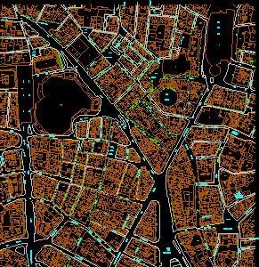 Carte de la zone de marché