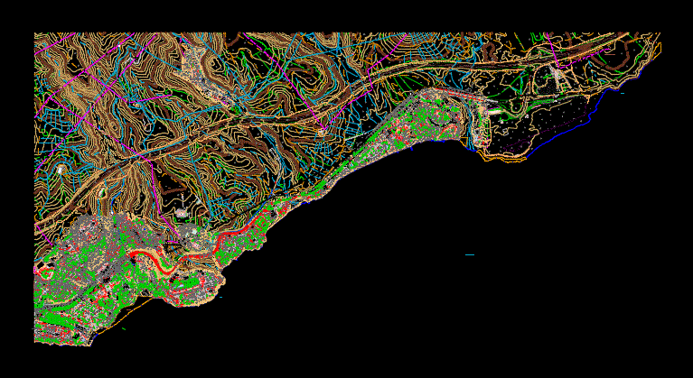 Plan d'urbanisme de la plage de San Agustin