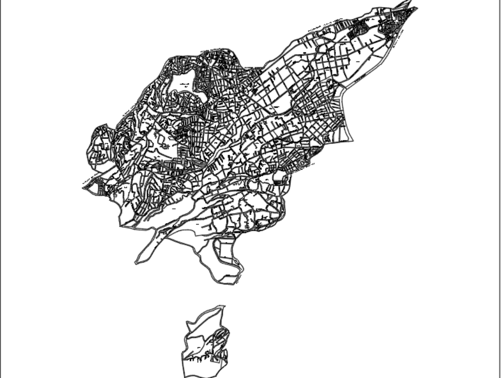 Plano Urbano de Magdalena Contreras