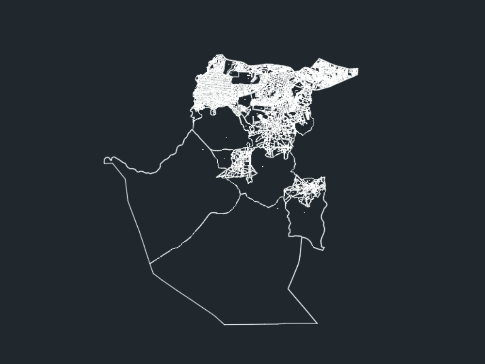 Mapa Urbano Minimalista