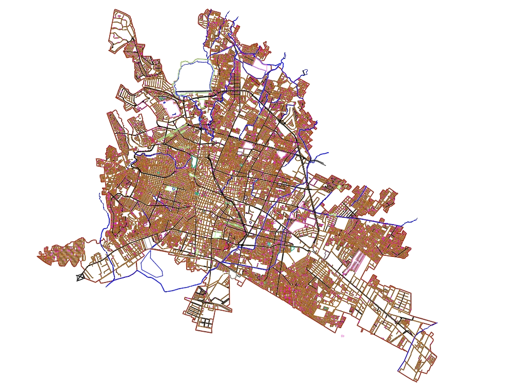 Mapa Urbano de Leon, Guanajuato