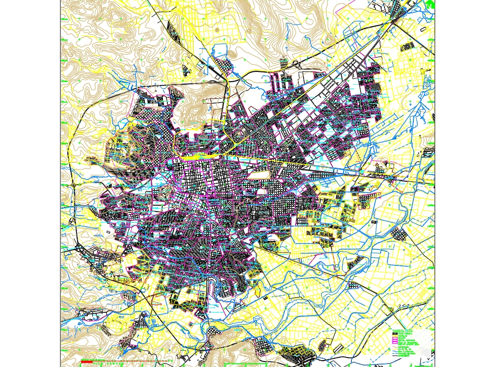 Mapa Topografico de Durango