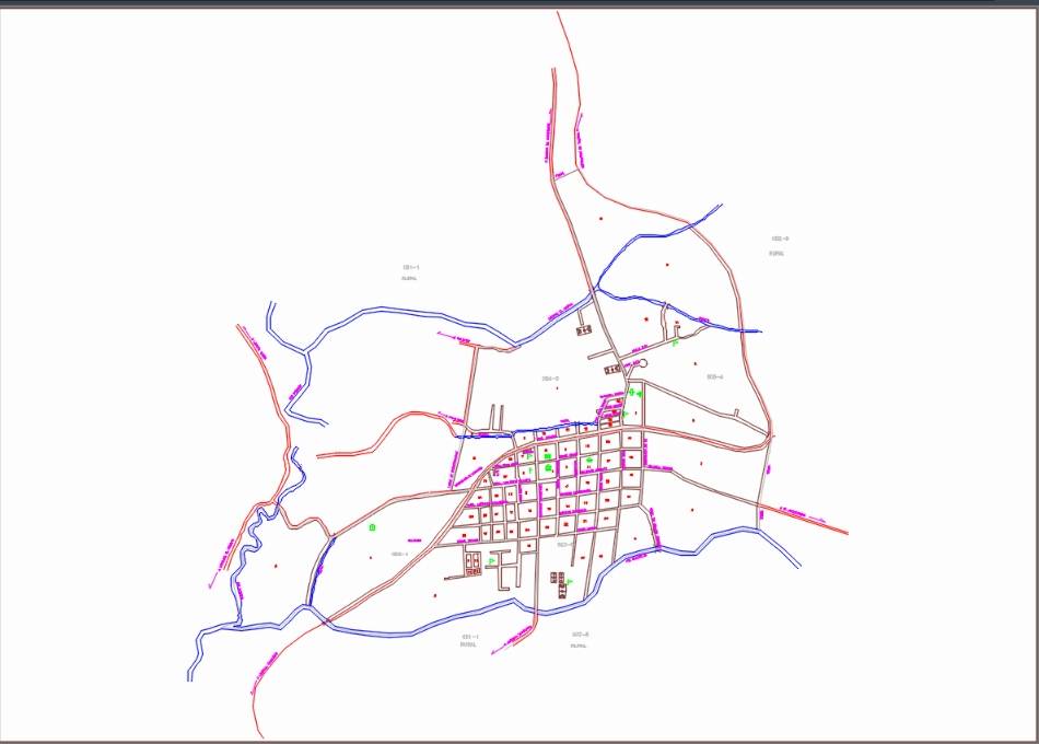 Plano Urbano Detallado para Ocampo