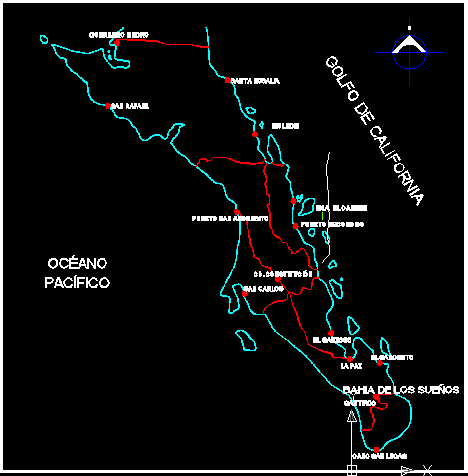 State of Baja California Norte; Mexico
