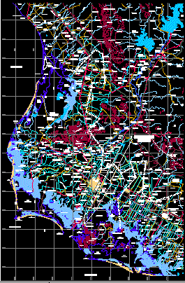 Mappa del comune di Ahome