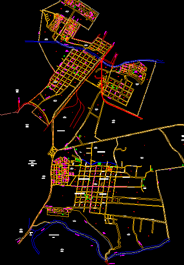 Plan der Stadt Ixtaczoquitlan Veracruz