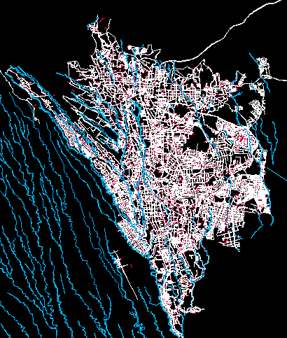 mappa urbana di cuernavaca