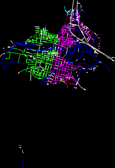 Karte von Santa Maria del Rio; slp; Mexiko