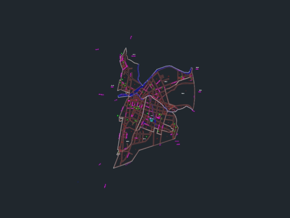 Plano Urbano de Ayutla